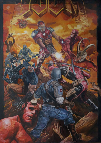 Doomsday di Janusz Orzechowski, Pittura in vendita su Singulart
