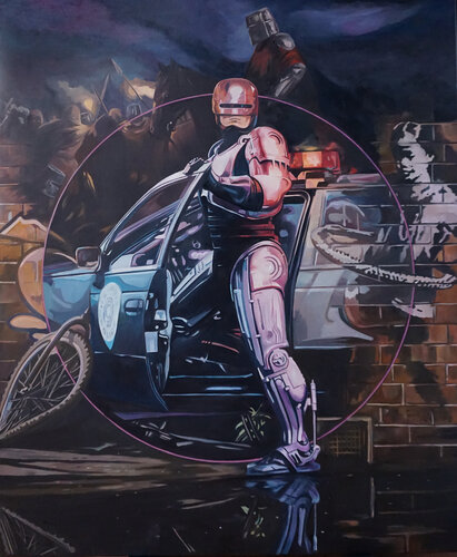 Stay out of trouble di Janusz Orzechowski, Pittura in vendita su Singulart