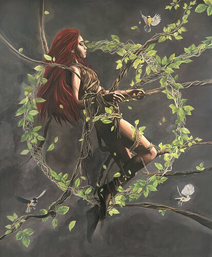 Poison Ivy di Janusz Orzechowski, Pittura in vendita su Singulart