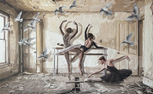 Ballet lesson VI Janusz Orzechowski
