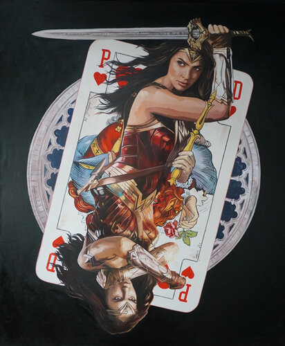 Princess Diana by Janusz Orzechowski, 회화 for Sale on Singulart