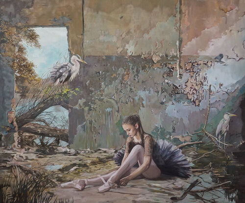 Crossing to the Other Side V by Janusz Orzechowski, Painting for Sale on Singulart