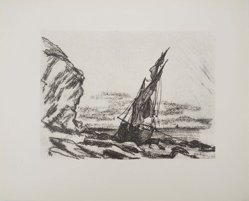 Voilier dans la tempête van Claude Monet, Afdruk te koop op Singulart
