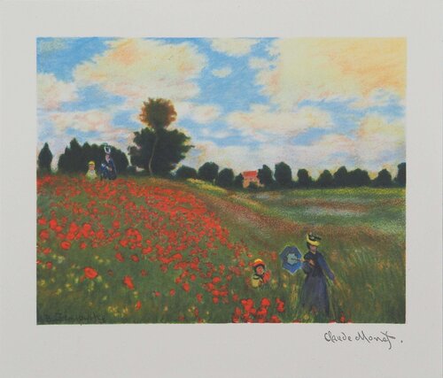 Champ de coquelicots von Claude Monet, Druck kaufen auf Singulart