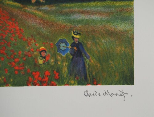Champ de coquelicots von Claude Monet, Druck kaufen auf Singulart