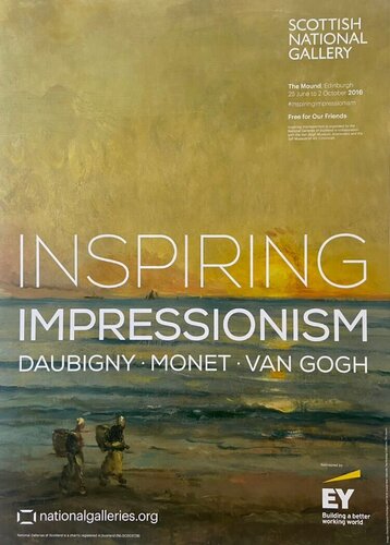Inspiring Impressionism, Daubigny, Monet, Van Gogh, Scottish National Gallery Poster, FREE WORLDWIDE SHIPPING van Claude Monet, Afdruk te koop op Singulart