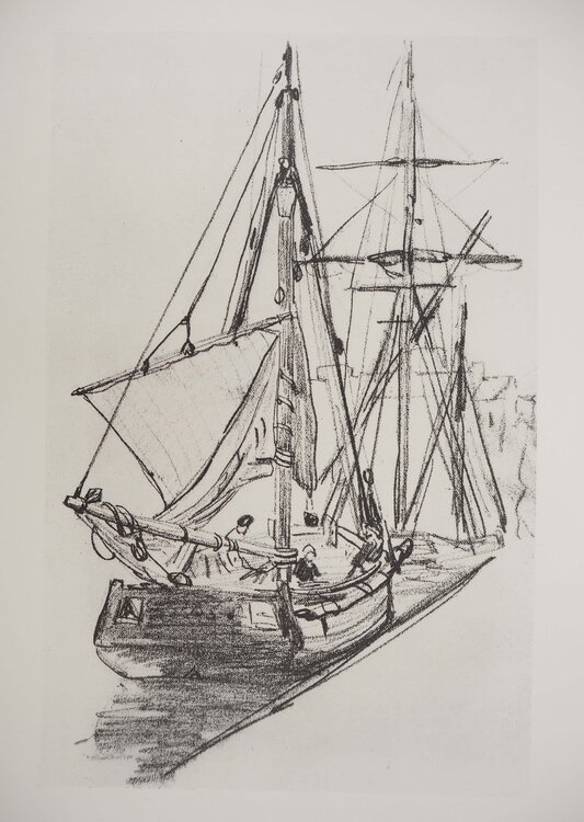 Voiliers à quai Claude Monet