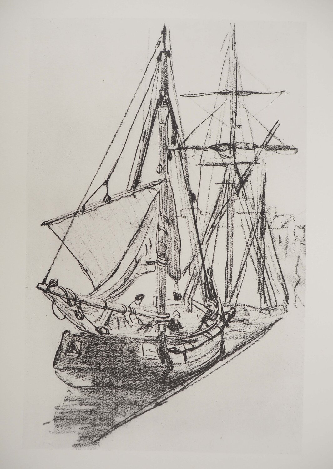 Voiliers à quai Claude Monet Druck zu verkaufen