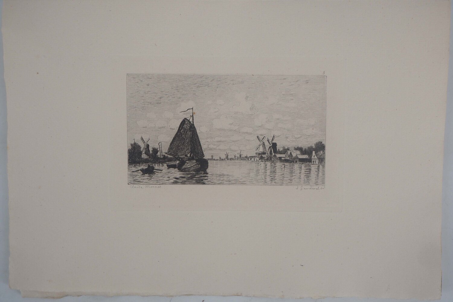 Moulins en Hollande Claude Monet Stampa in vendita