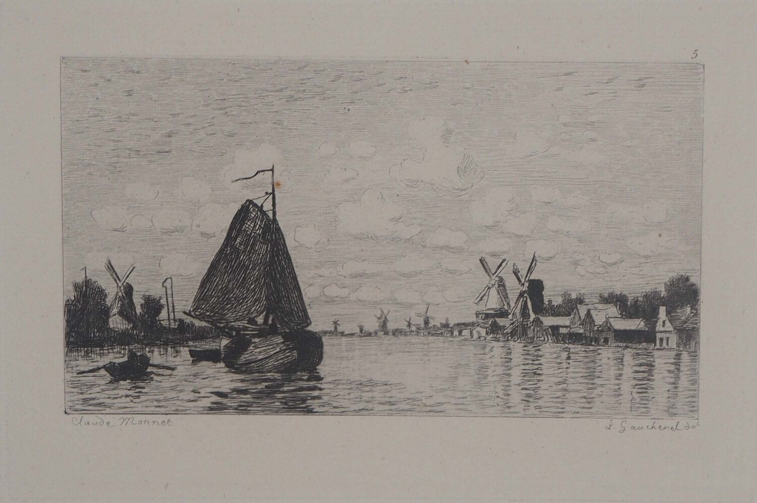 Moulins en Hollande Claude Monet Print for sale