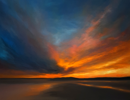 Island Silhouette van Joanne Parent, Schilderij te koop op Singulart