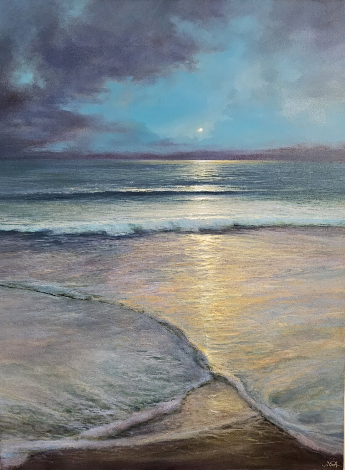 Rising Moon Joanne Parent Origineel schilderij te koop