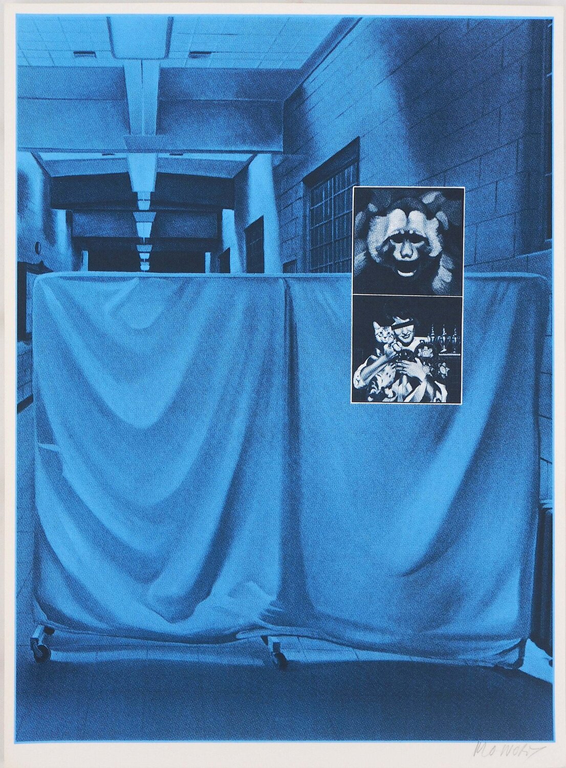 Le singe corrompu Jacques Monory Print for sale