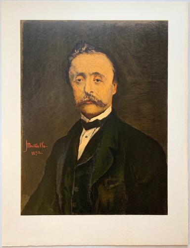Portrait du Maitre M.L., 1878 by Adolphe Monticelli, Print for Sale on Singulart