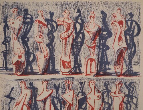Figures et ombres (Figures and Shadows) by Henry Moore, Print for Sale on Singulart