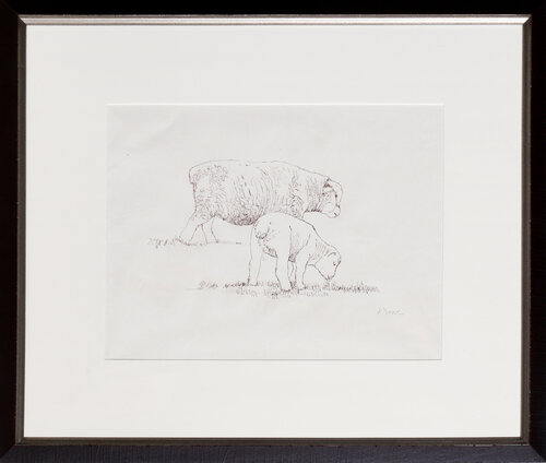 Two Fat Lambs (Cramer 395) by Henry Moore, Print for Sale on Singulart