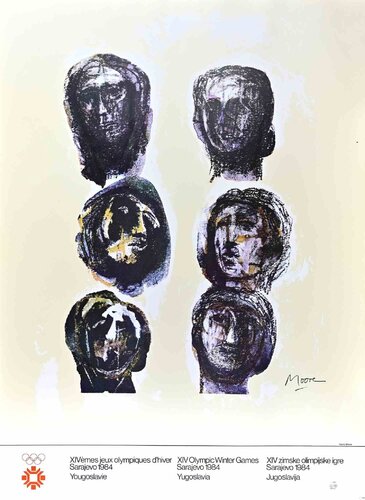 XIV Olympic Winter Games Sarajevo, 1984 by Henry Moore, Print for Sale on Singulart