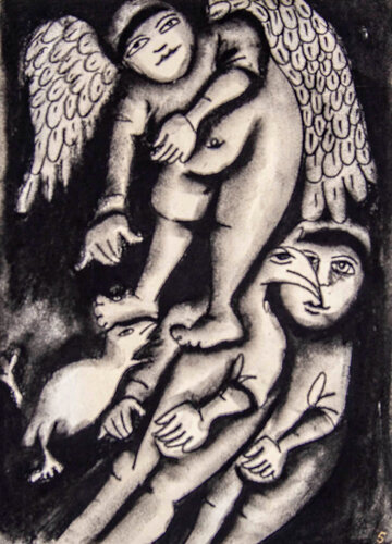 Girls and Birds par Mirka Mora, Œuvre sur papier en vente sur Singulart