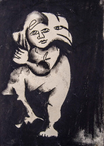 Bird Face di Mirka Mora, Opera su carta in vendita su Singulart