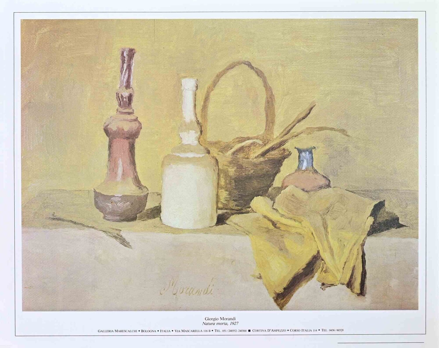 Exhibition Poster Galleria Marescalchi Giorgio Morandi