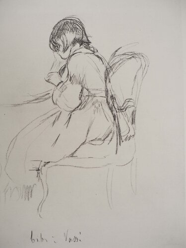 Petite fille lisant von Berthe Morisot, Druck kaufen auf Singulart