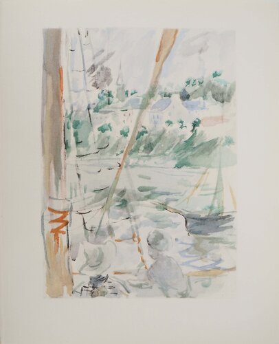 Arrivée à Jersey en bateau di Berthe Morisot, Stampa in vendita su Singulart
