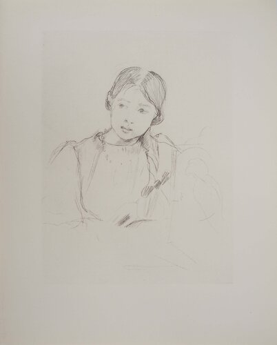 Etude de fillette von Berthe Morisot, Druck kaufen auf Singulart