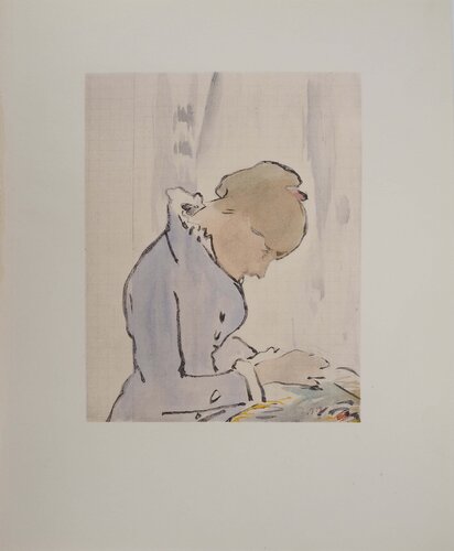 La couturière by Berthe Morisot, Print for Sale on Singulart