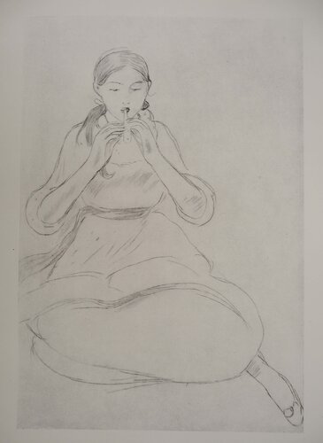 Jeune fille au sifflet di Berthe Morisot, Stampa in vendita su Singulart