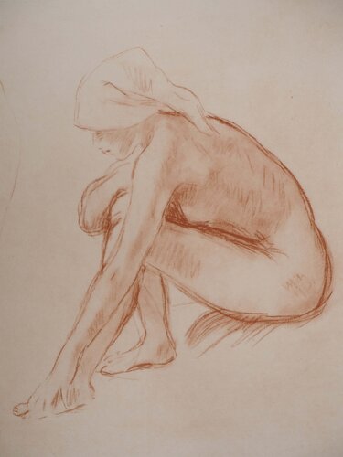 Baigneuses assise von Berthe Morisot, Druck kaufen auf Singulart
