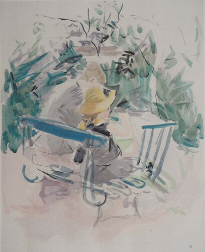Famille sur un banc by Berthe Morisot, Print for Sale on Singulart