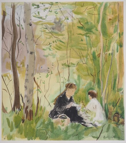 Le goûter en forêt by Berthe Morisot, Print for Sale on Singulart