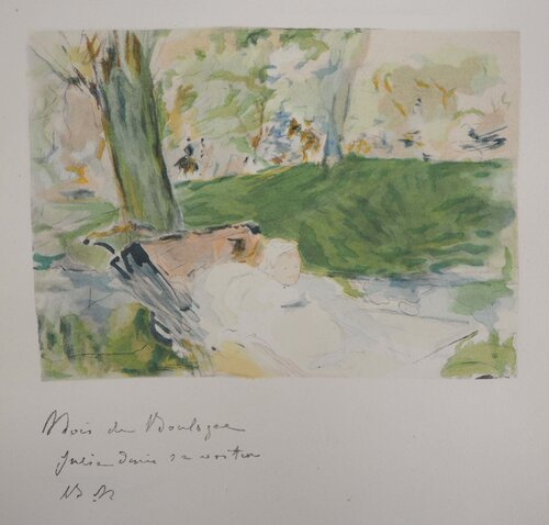 Au Bois de Boulogne by Berthe Morisot, Print for Sale on Singulart