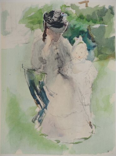 Mère et petite fille by Berthe Morisot, Print for Sale on Singulart