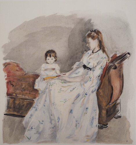 Mère et fille by Berthe Morisot, Print for Sale on Singulart