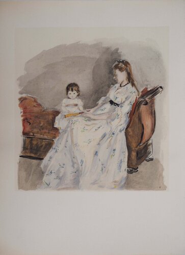 Mère et fille von Berthe Morisot, Druck kaufen auf Singulart