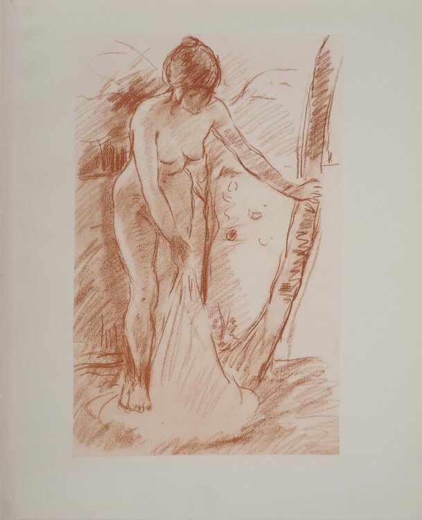 Jeune femme se déshabillant Berthe Morisot