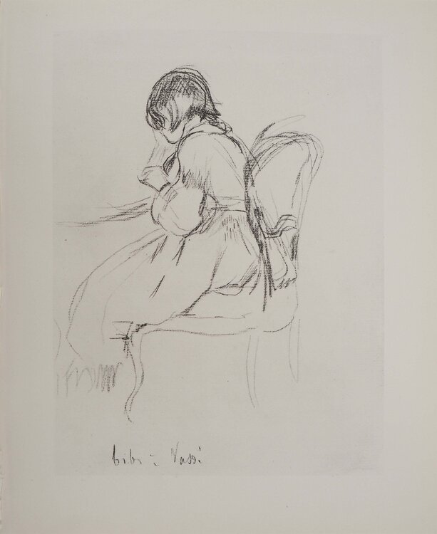 Petite fille lisant Berthe Morisot