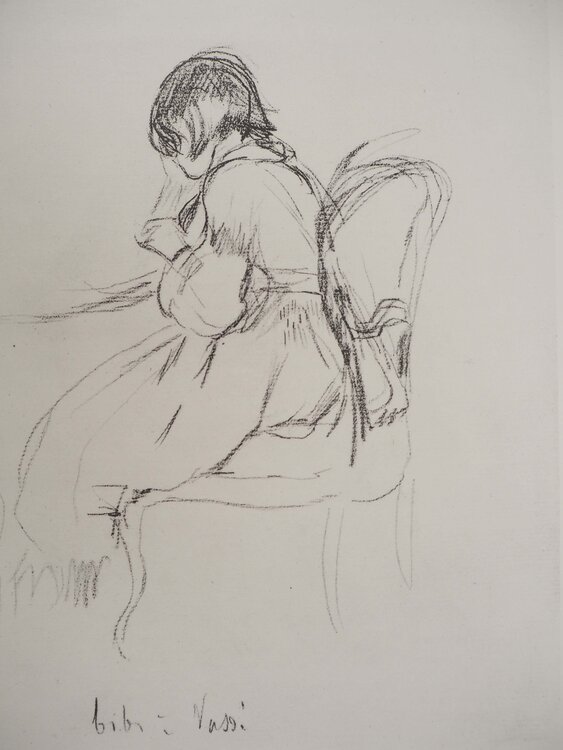 Petite fille lisant Berthe Morisot