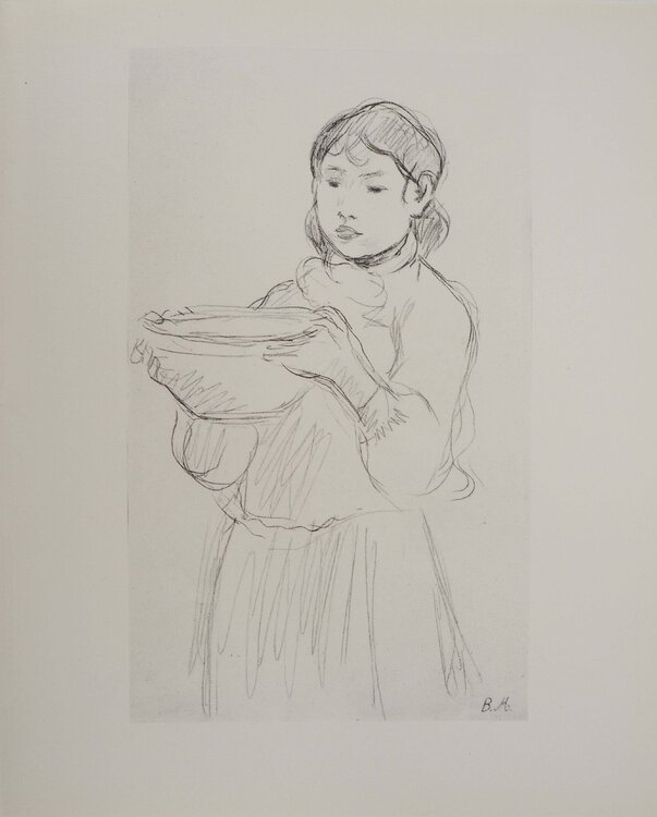 Jeune-fille au pot de terre Berthe Morisot