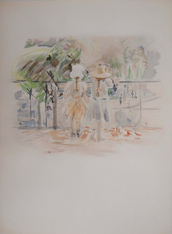 Deux fillettes au Jardin des Tuileries Berthe Morisot
