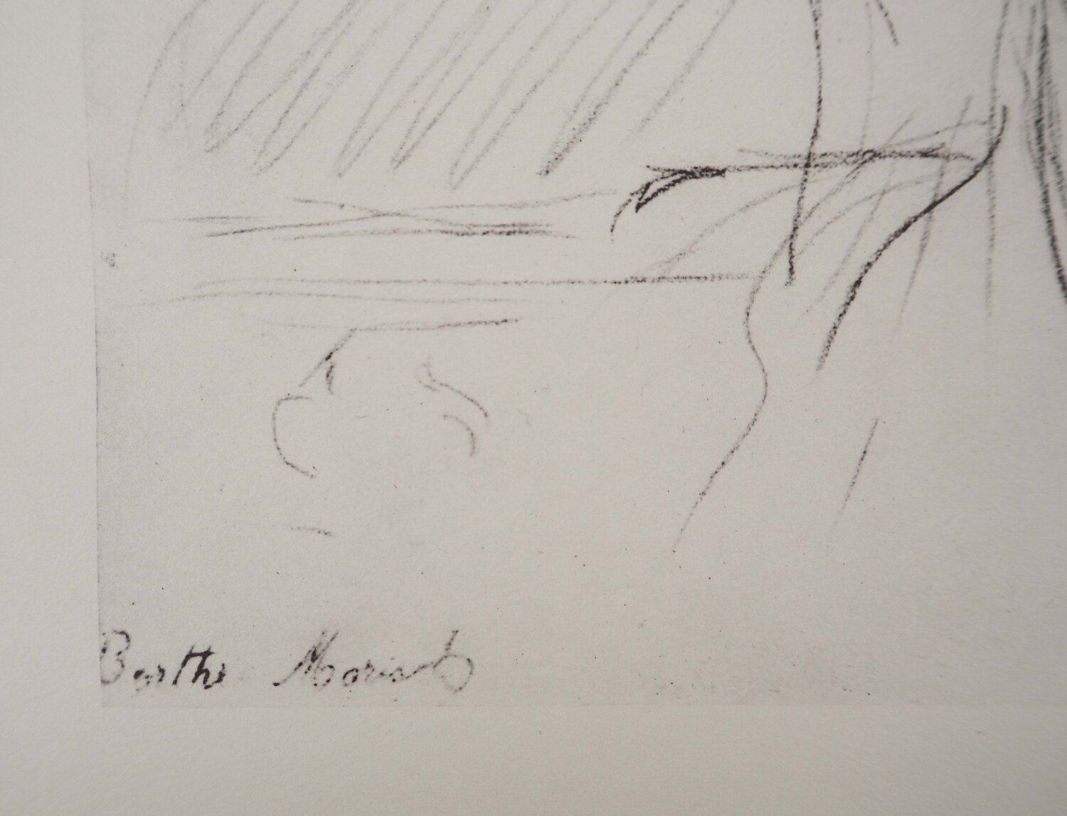 Jeune femme se coiffant Berthe Morisot Druck zu verkaufen