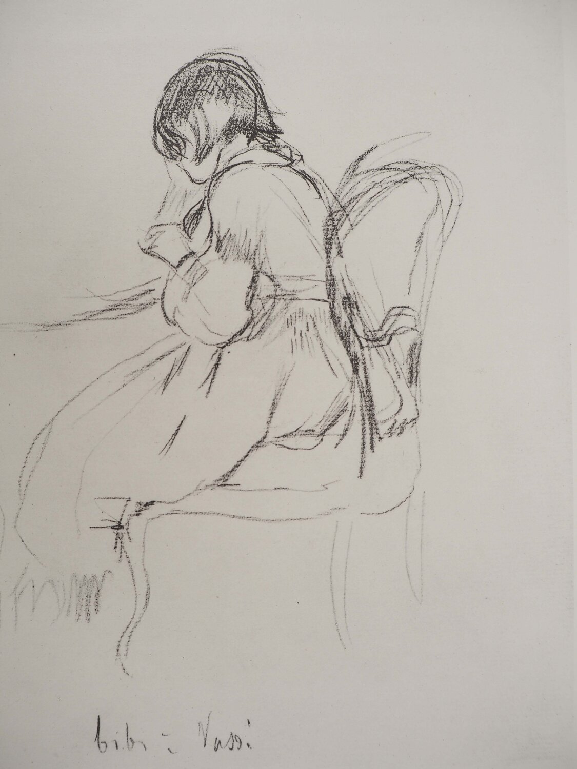 Petite fille lisant Berthe Morisot