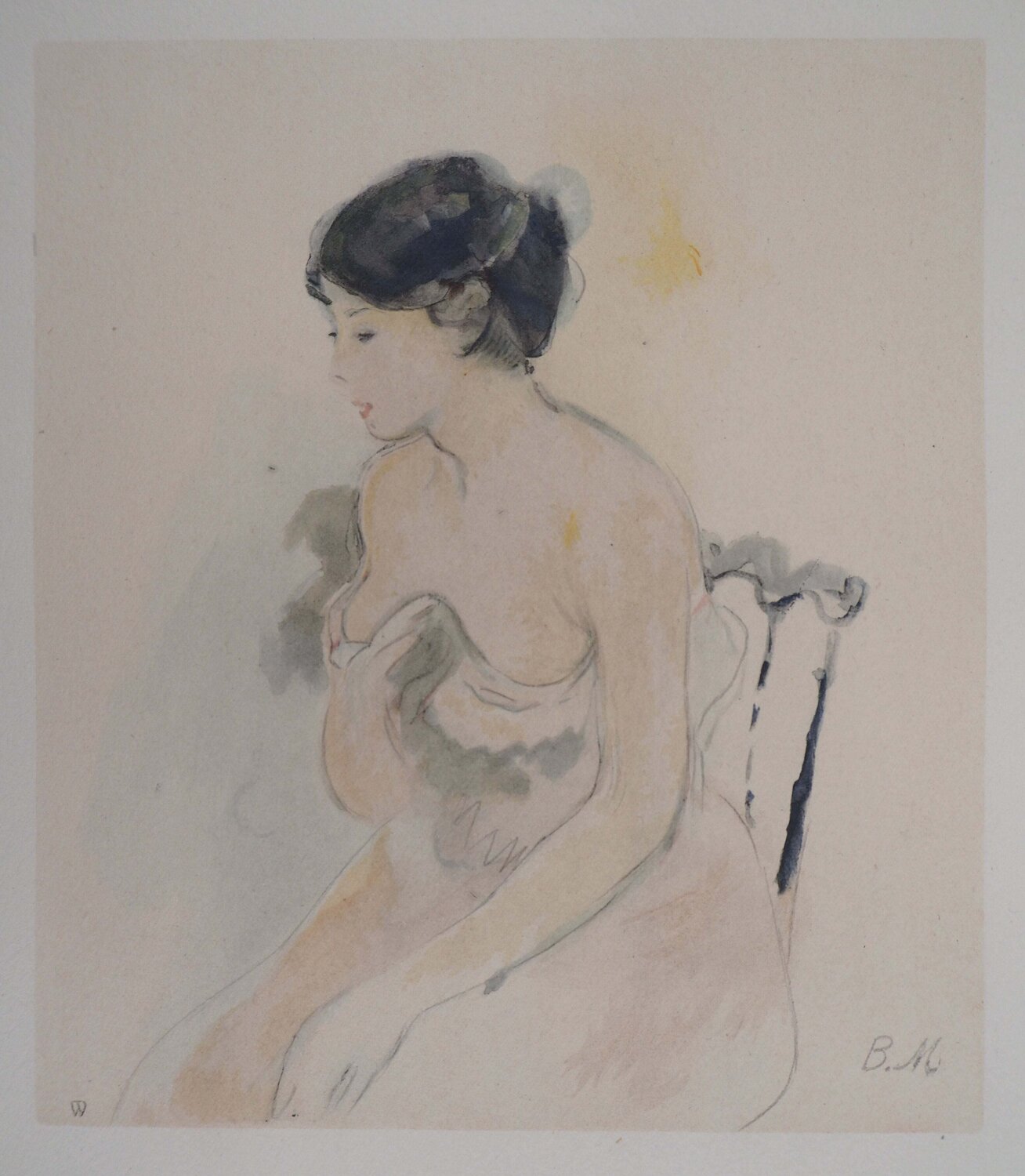 Jeune femme décolletée Berthe Morisot Druck zu verkaufen