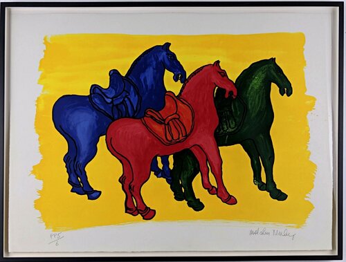 Malcolm Morley - Ancient Chinese Horses von Malcolm Morley, Druck kaufen auf Singulart