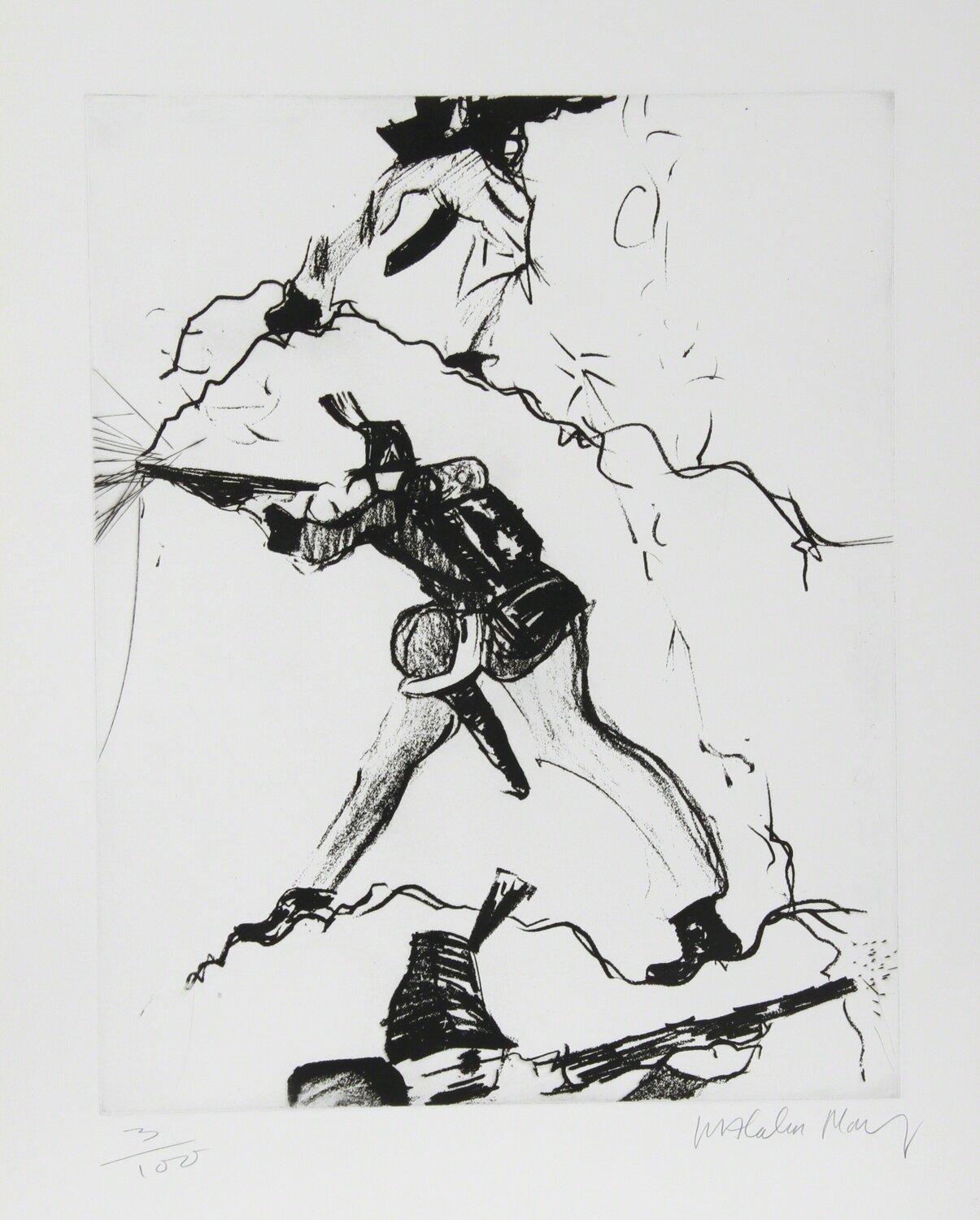 Soldier Malcolm Morley Stampa in vendita