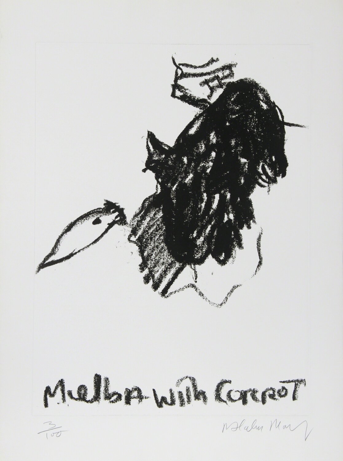 Melba with Carrot Malcolm Morley Stampa in vendita