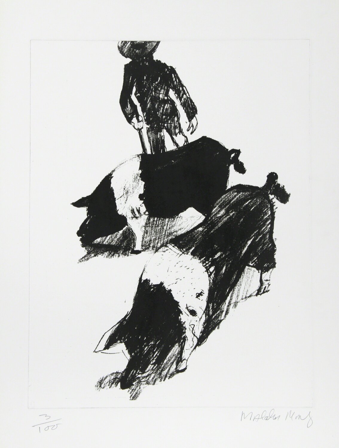 Pigs Malcolm Morley Print for sale