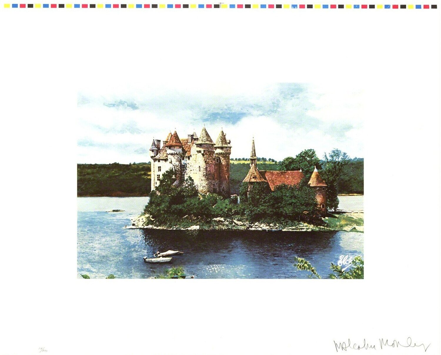 Rhine Chateau Malcolm Morley Stampa in vendita