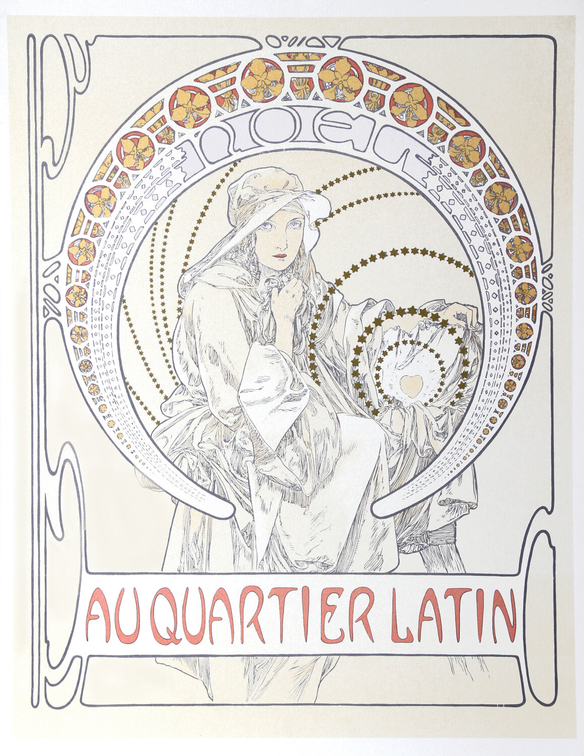 Au Quartier Latin Alphonse Mucha Stampa in vendita